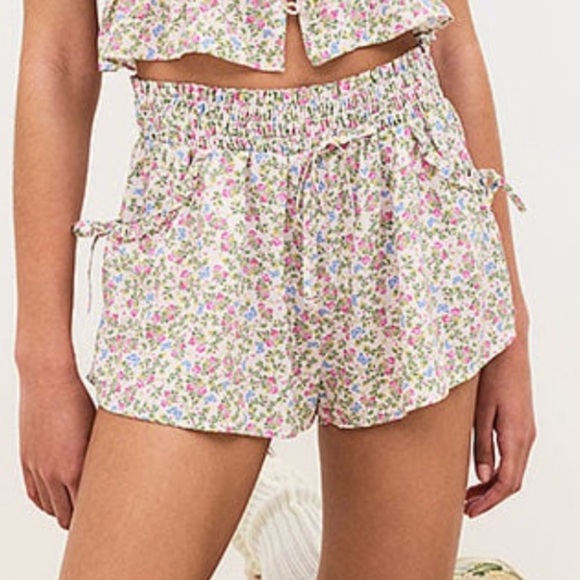 For Love And Lemons Baby Butterflies Sleep Shorts Multi-Color Small - Picture 1 of 8